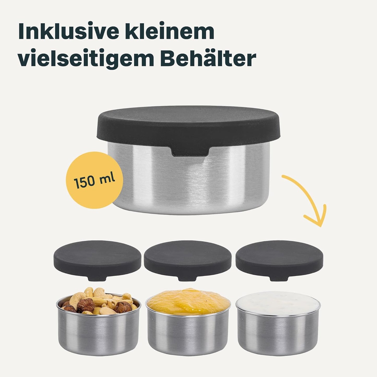 Edelstahl Lunchbox, 1400ml