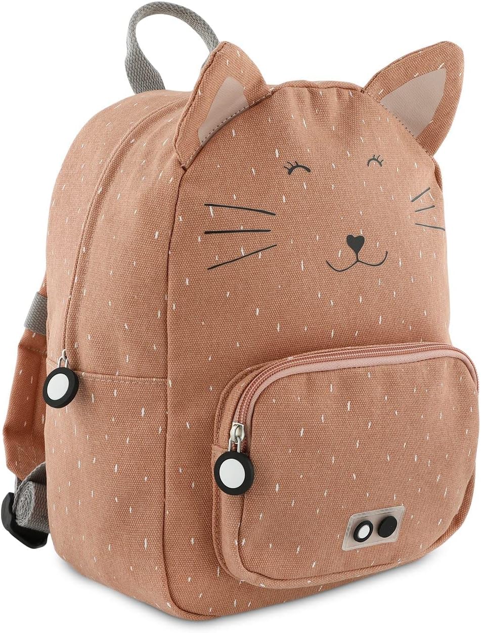 Kinderrucksack mit Katzenmotiv, Dunkelrosa Mrs Cat