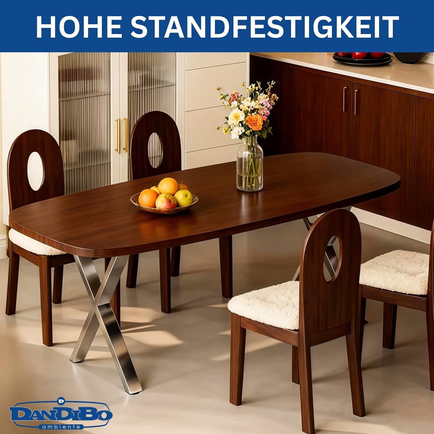 2er-Set höhenverstellbare Tischbeine