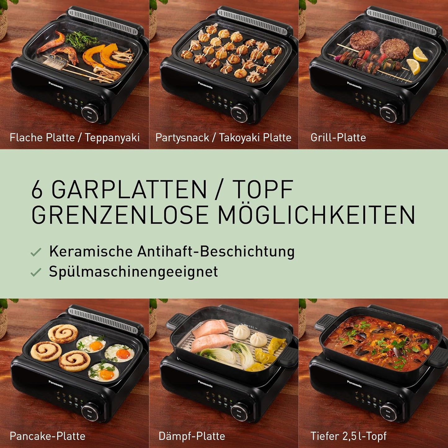 Elektro-Multikocher, 6 Zubehörteile