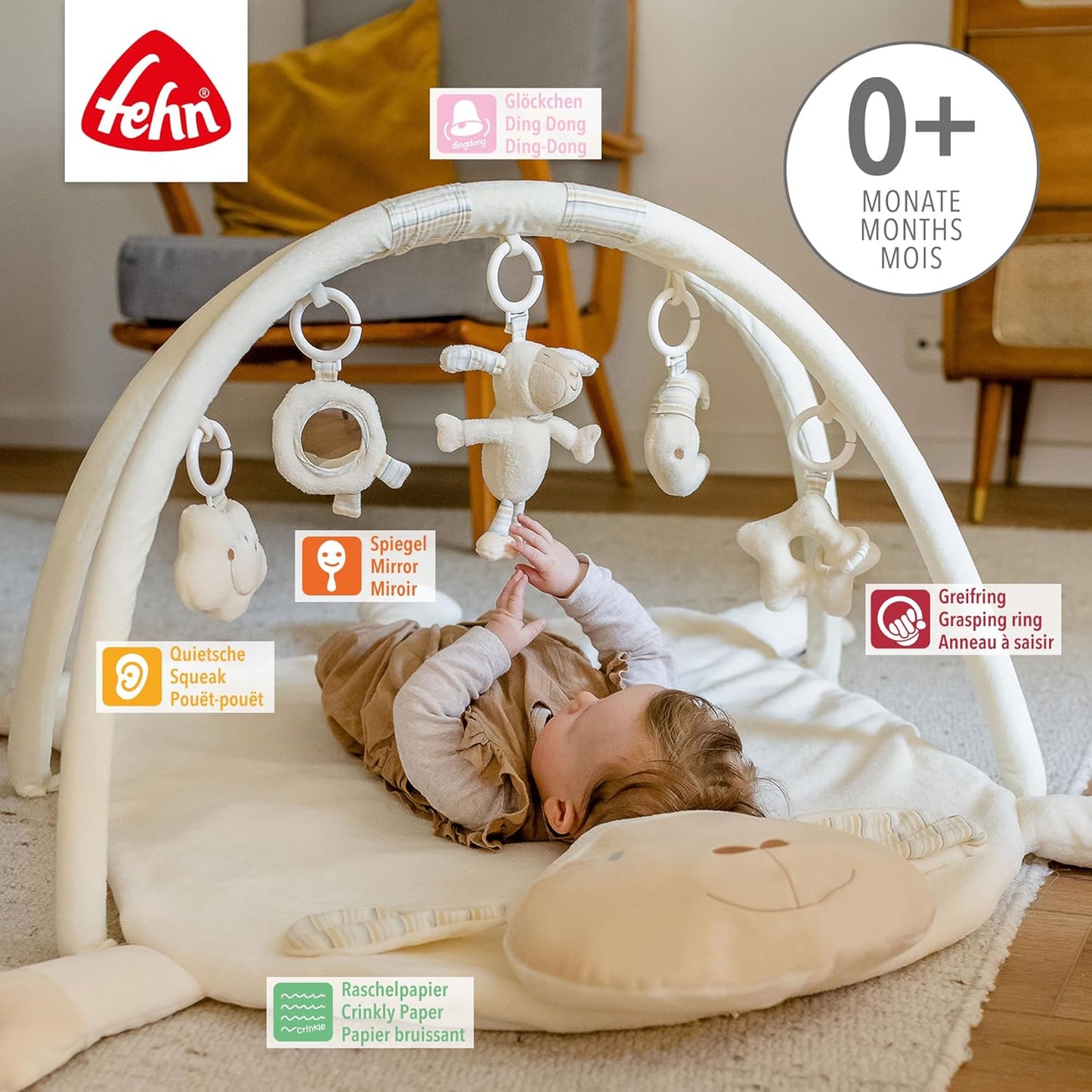 3-D Activity-Decke mit Spielbogen