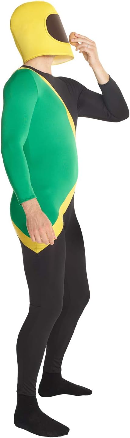 Jamaika Bobsled Kostüm XL, XL Jamaikanisch Anzug