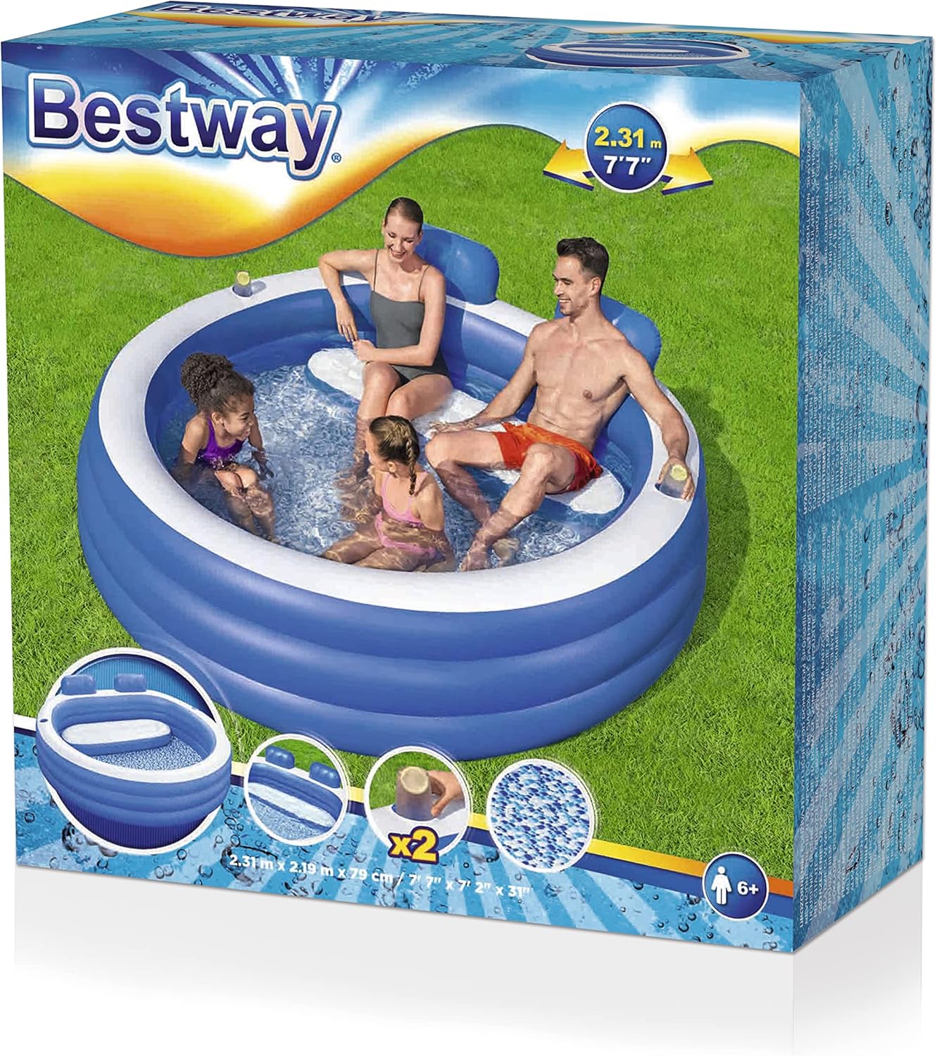 Splash Paradise Family, Blau