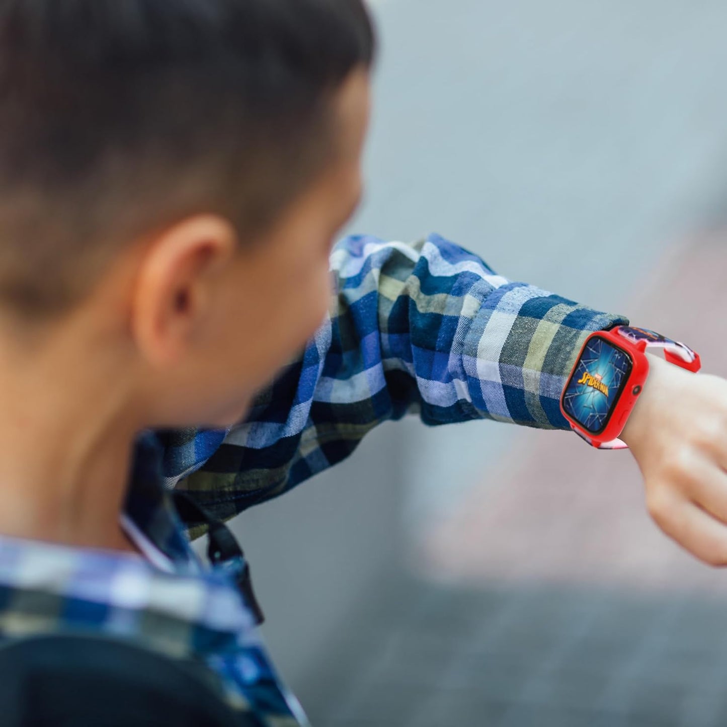 Selfie-Kamera-Uhr mit Touchscreen und 5 Spielen, Spider-Man