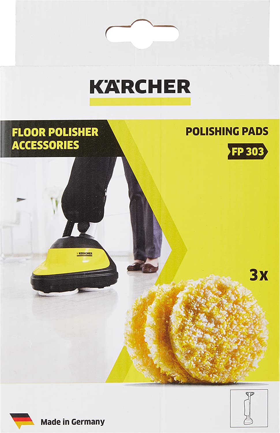 Polierpads Stein / Linoleum / PVC, für FP 303, Polierhaube