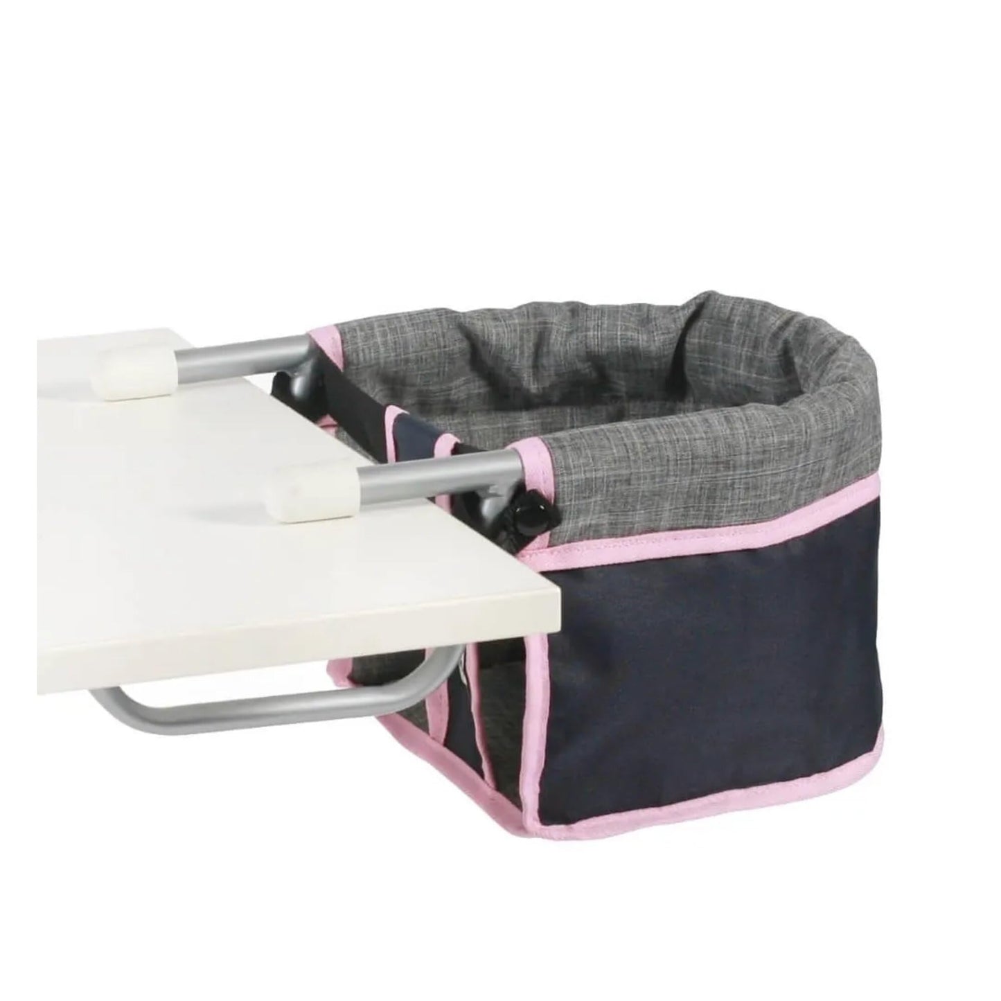 Tisch-Sitz, Melange Grau, Navy