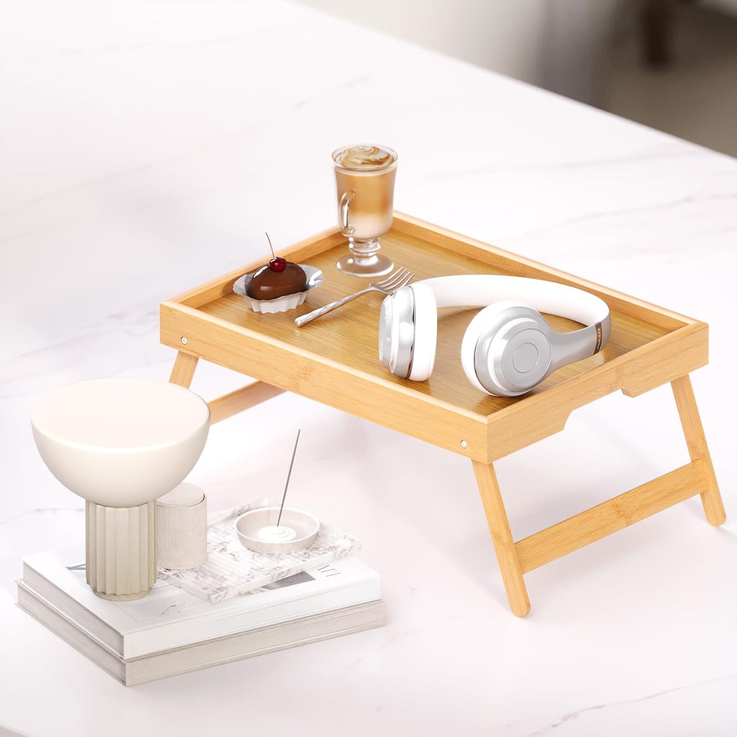 Betttablett, Set zwei Natur