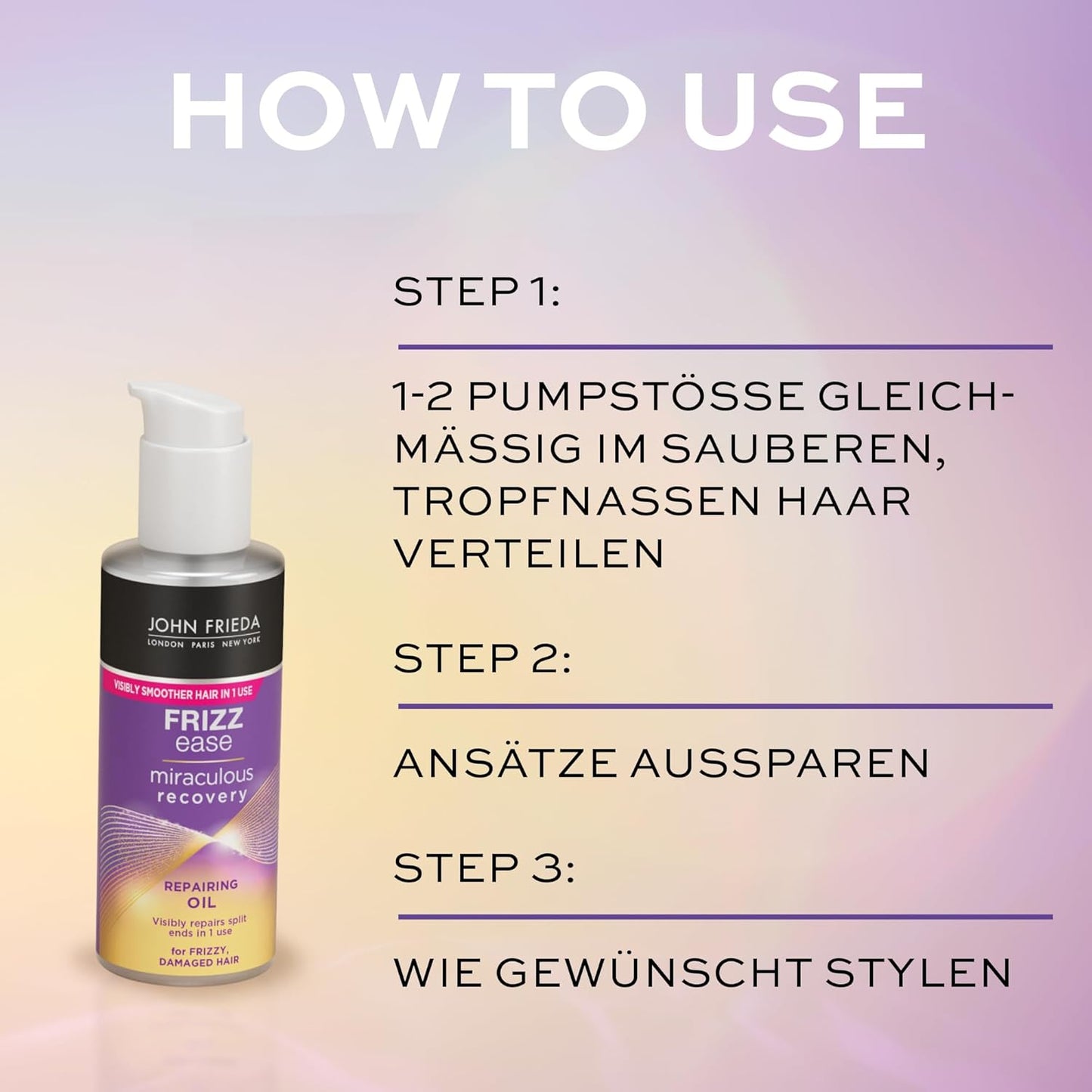 Frizz Ease, 100 ml (1er Pack) Haar-Öl