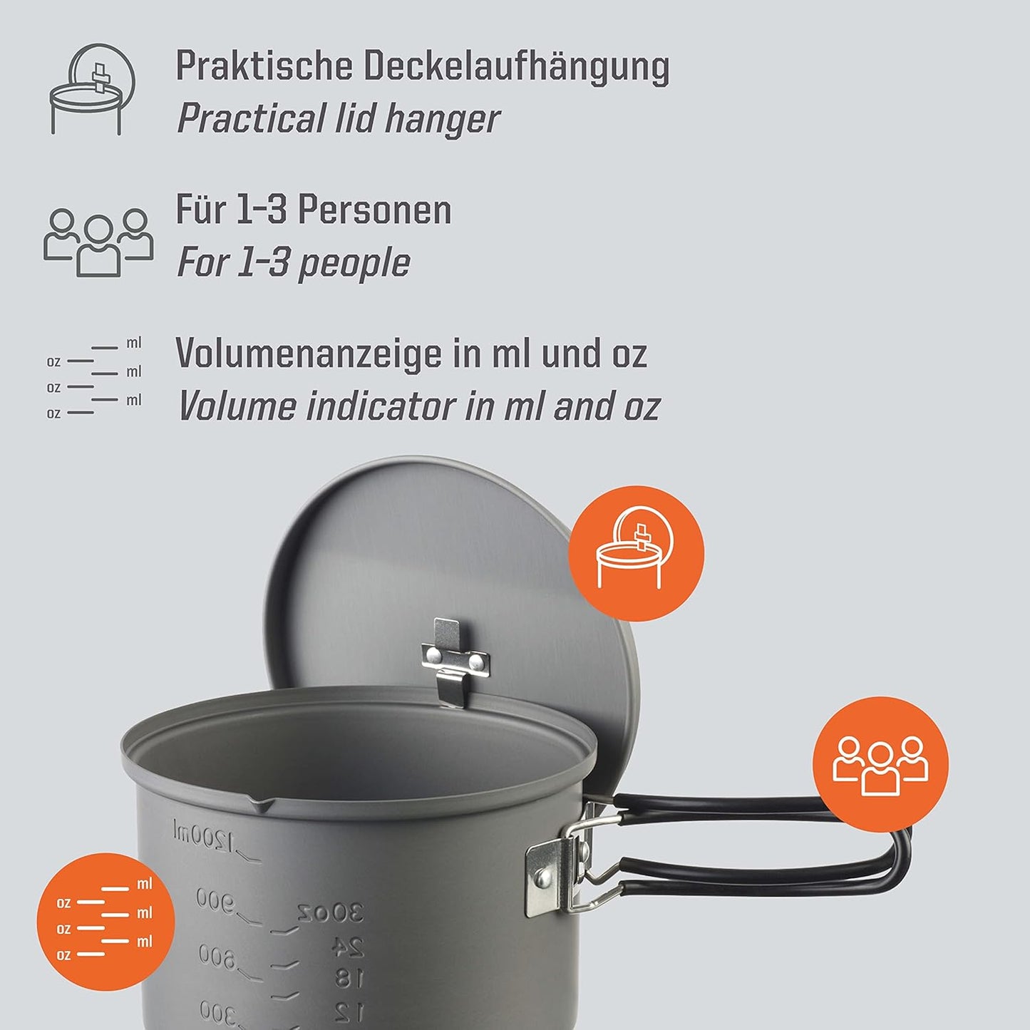 Spiritus-Kochset, Hartanodisiertes Aluminium