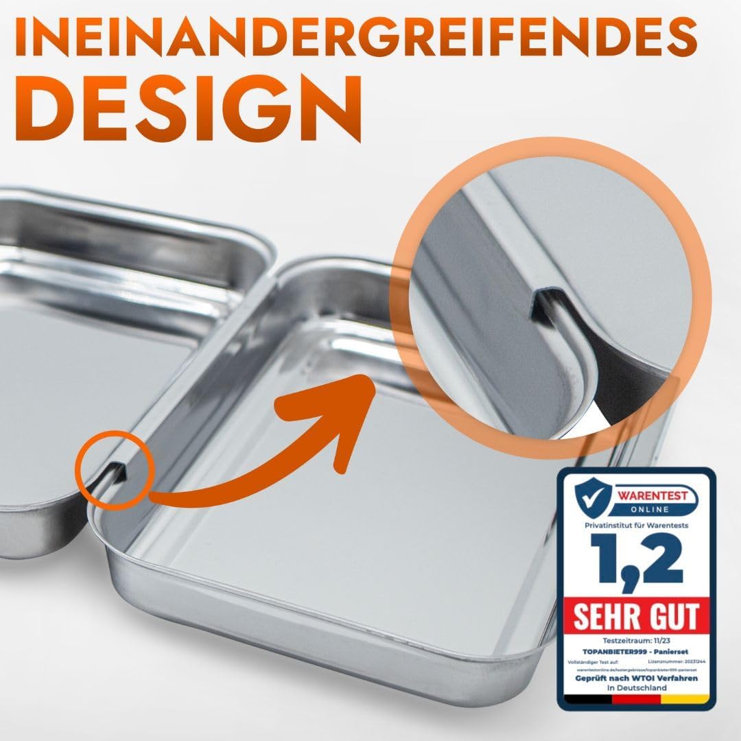 Panierschalen-Set, Panierschalen Set 3tlg.
