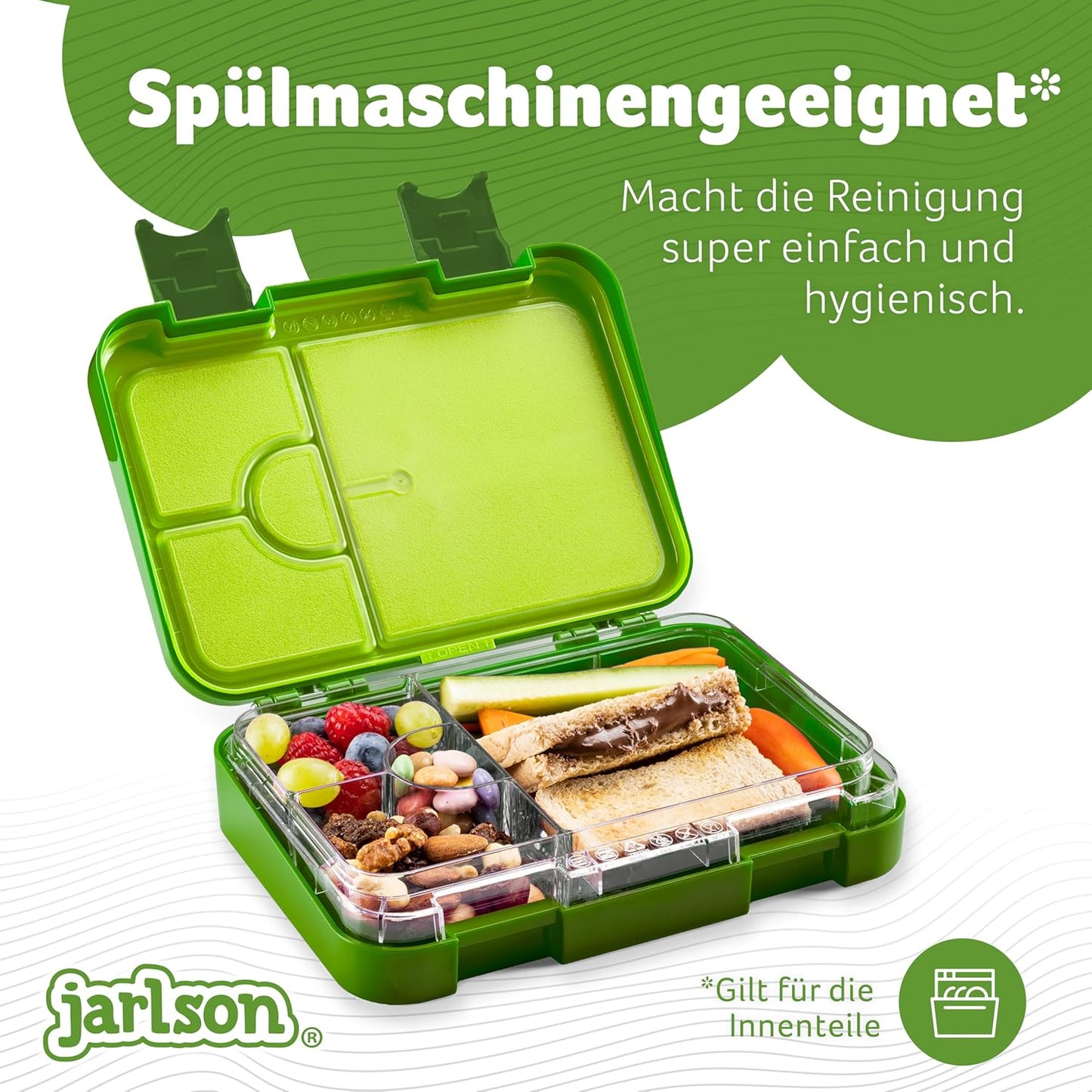 Toni Fussball - auslaufsichere Bento Box, unterteilt, Fussball