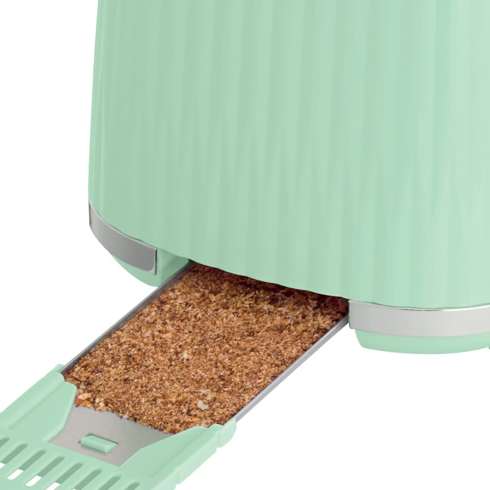 Eden Toaster für 2 Scheiben (mit Brötchenaufsatz), Pistazie