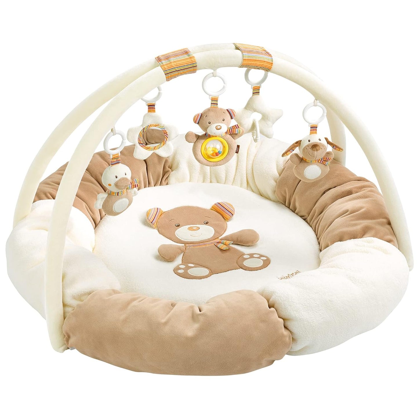 3-D-Activity-Nest Bär Rainbow mit Spielbogen und Krabbeldecke, Rainbow