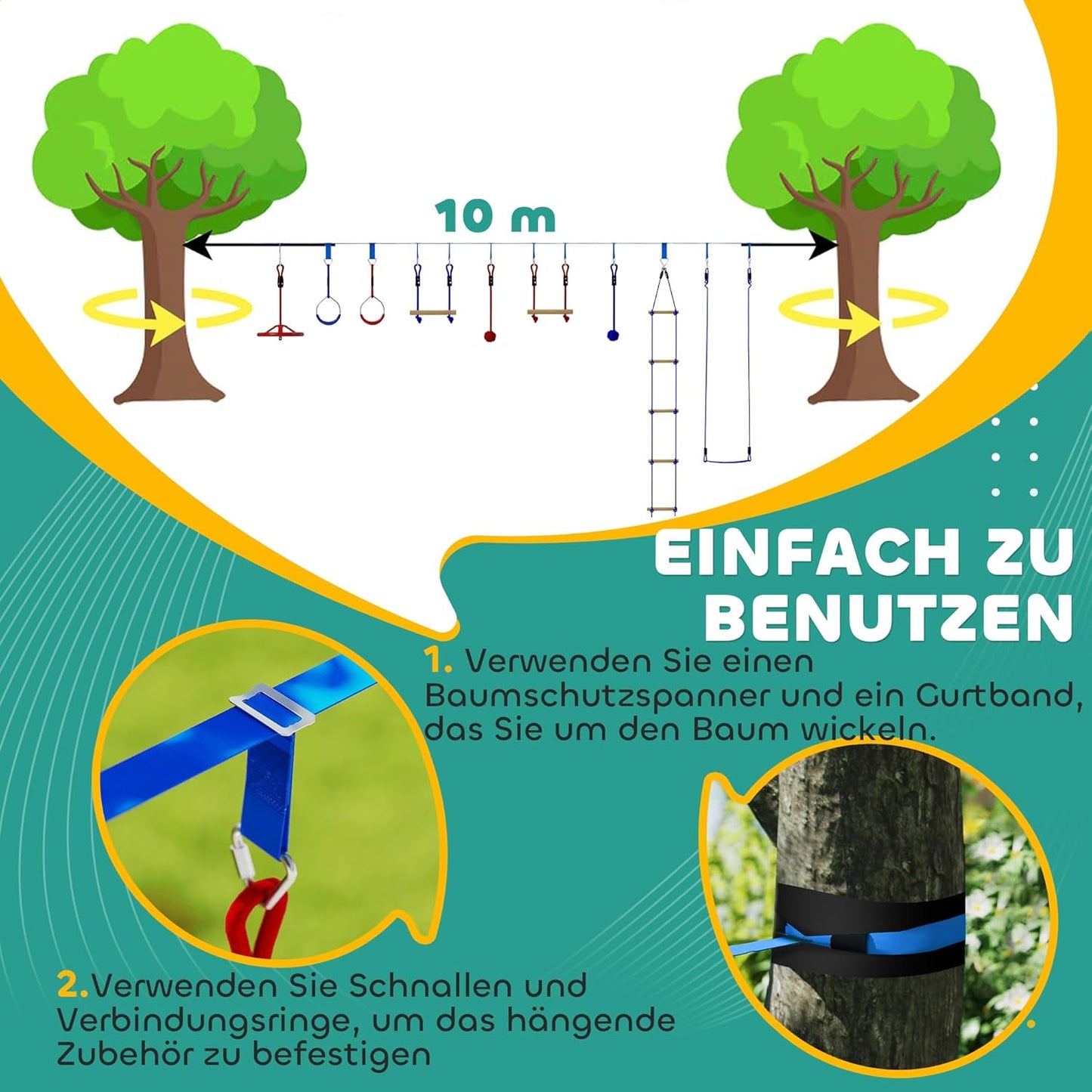 Ninja Slackline-Set