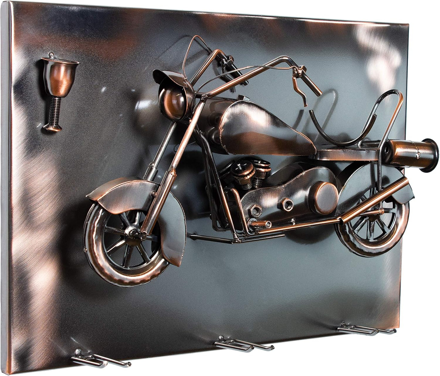 Weinflaschenhalter Motorrad