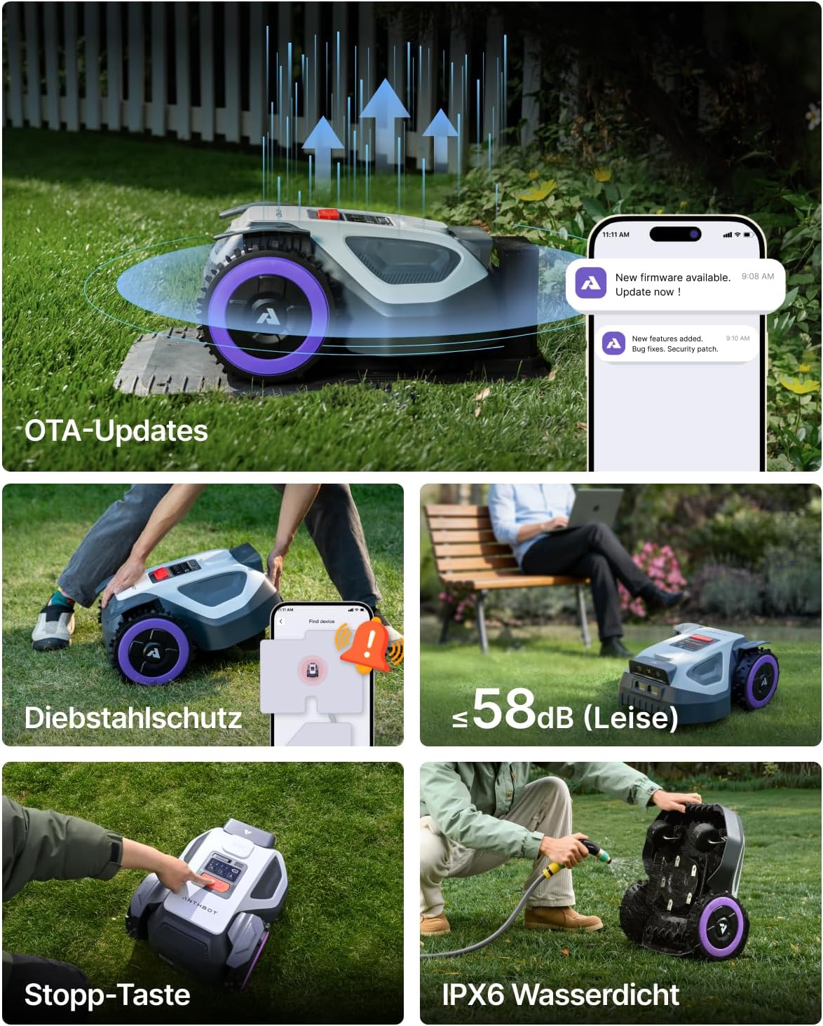Mähroboter M9 ohne Begrenzungskabel, M9
