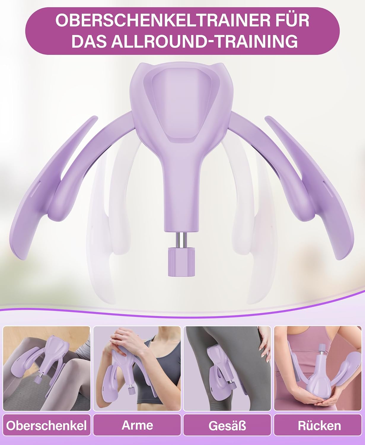 Oberschenkel- und Beckenbodentrainer, Violett