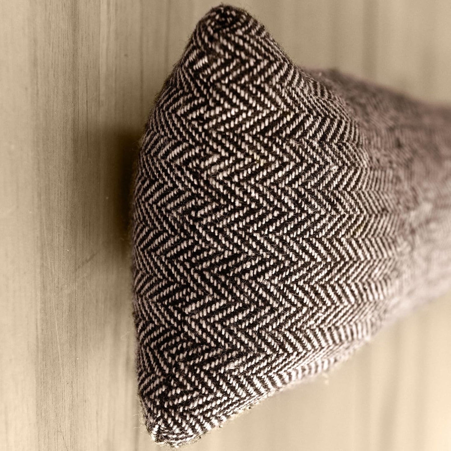 2-teiliges Zugluftstopper Set für Türen, 120cm Länge Braun