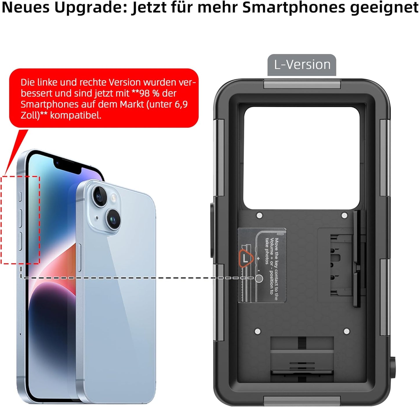 Unterwasser-Tauchgehäuse für iPhone, Schwarz