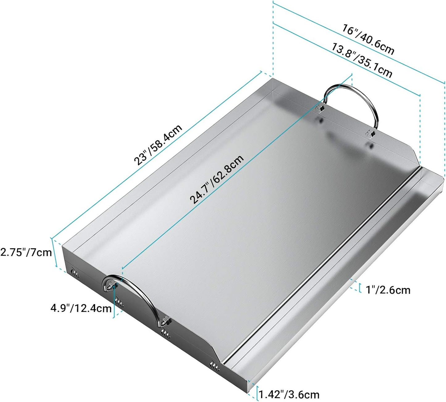 Universal BBQ Grillplatte, 23" x 16"