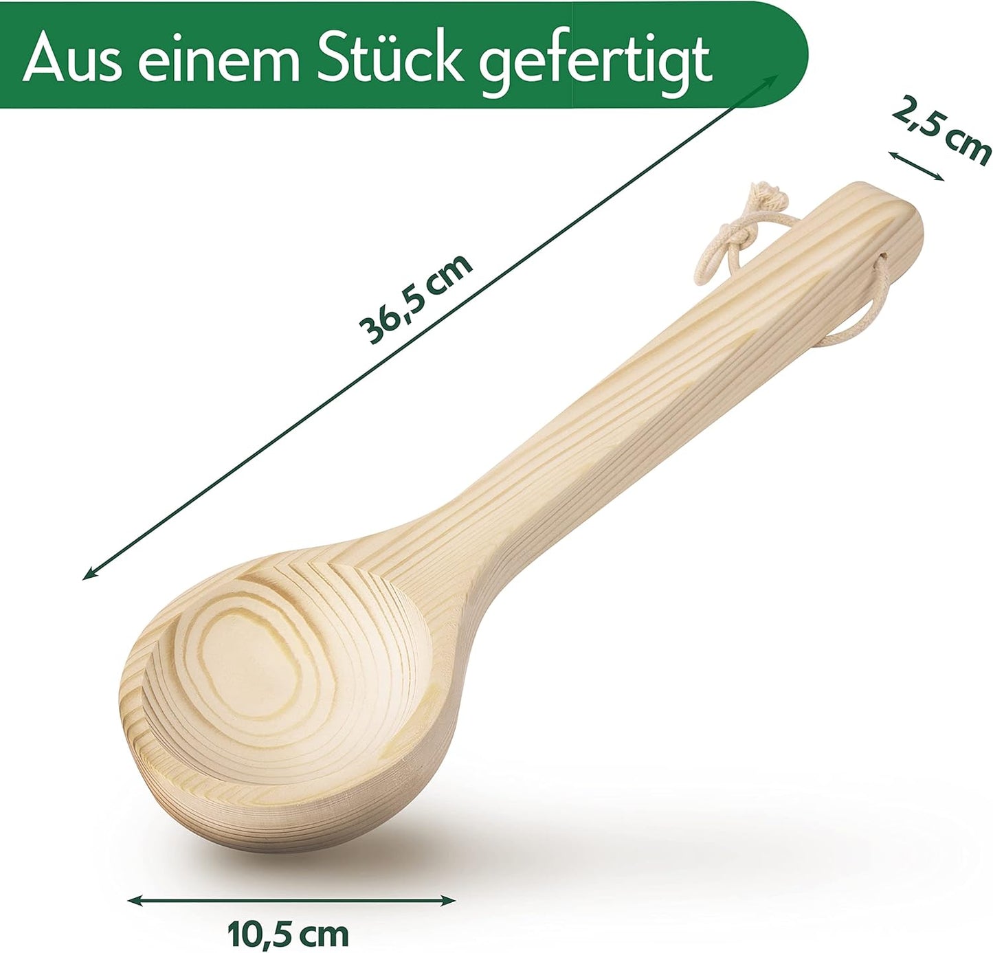 Sauna-Eimer mit Kelle, Sauna Eimer + Schöpfkelle