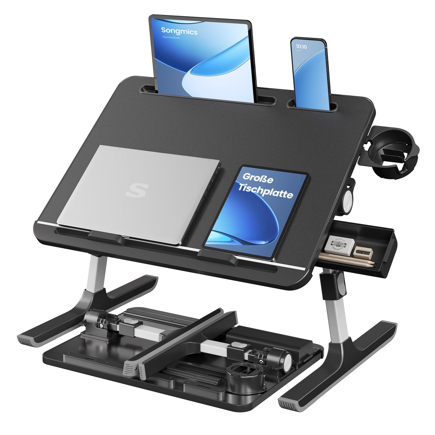 Laptoptisch mit höhenverstellbarer Tischplatte