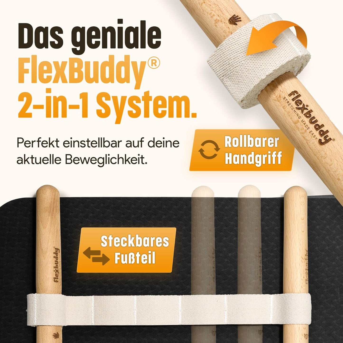 2-in-1 Flexibilitäts- & Rückentrainer