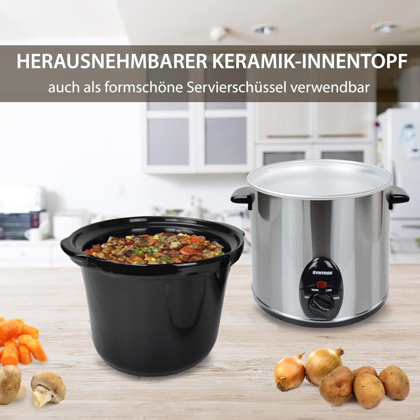 Slow Cooker Delira mit Warmhaltefunktion