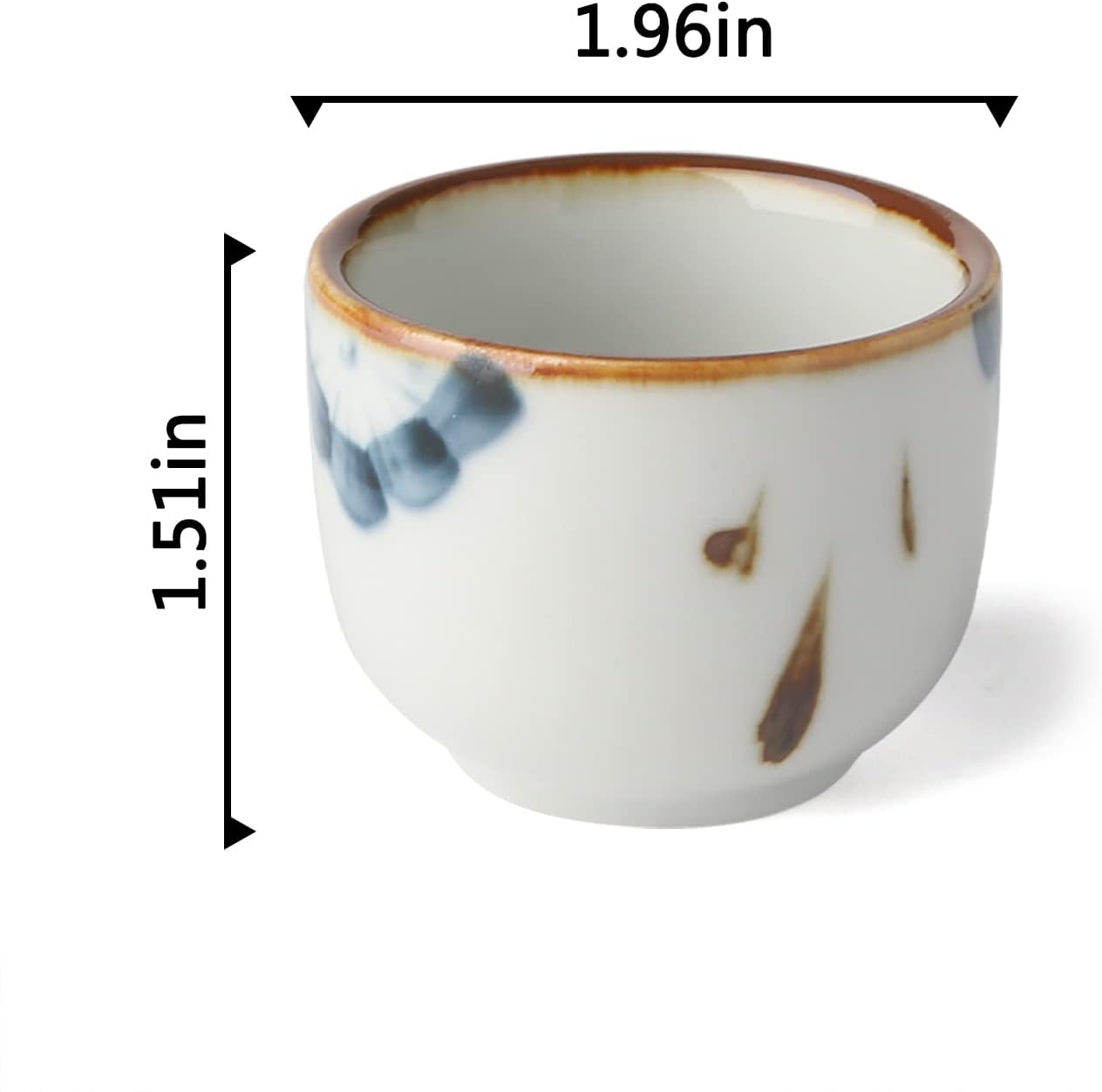 Sake Tassen Set, Weisse Tasse