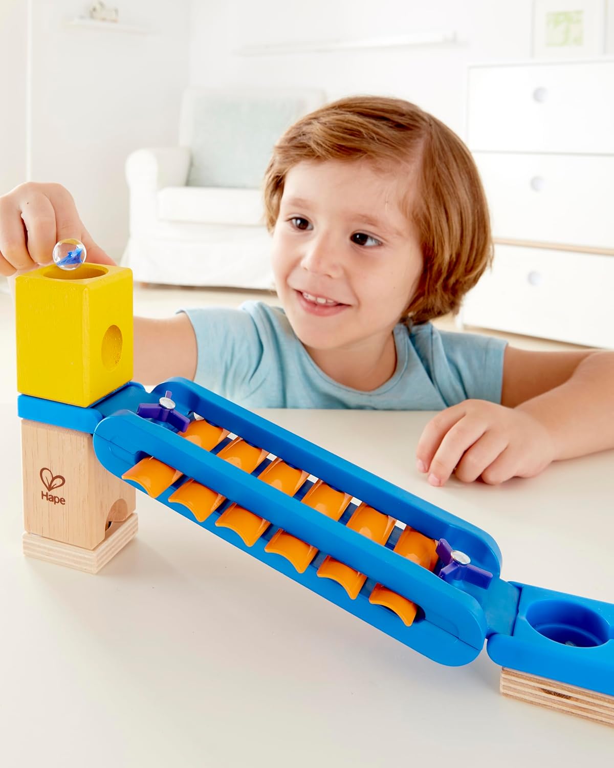 Quadrilla Klingender Kugelbahn-Zubehör mit Musikfunktion, Klingender Spielplatz
