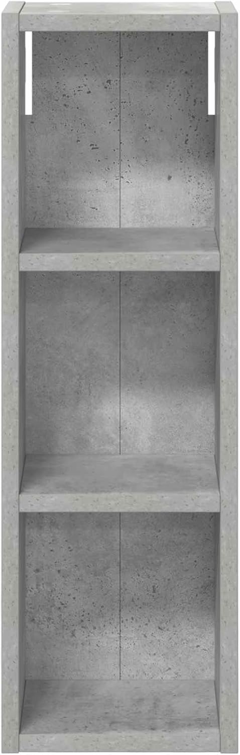 Badezimmer-Wandschrank, Betongrau 20 x 16 x 62,5 cm