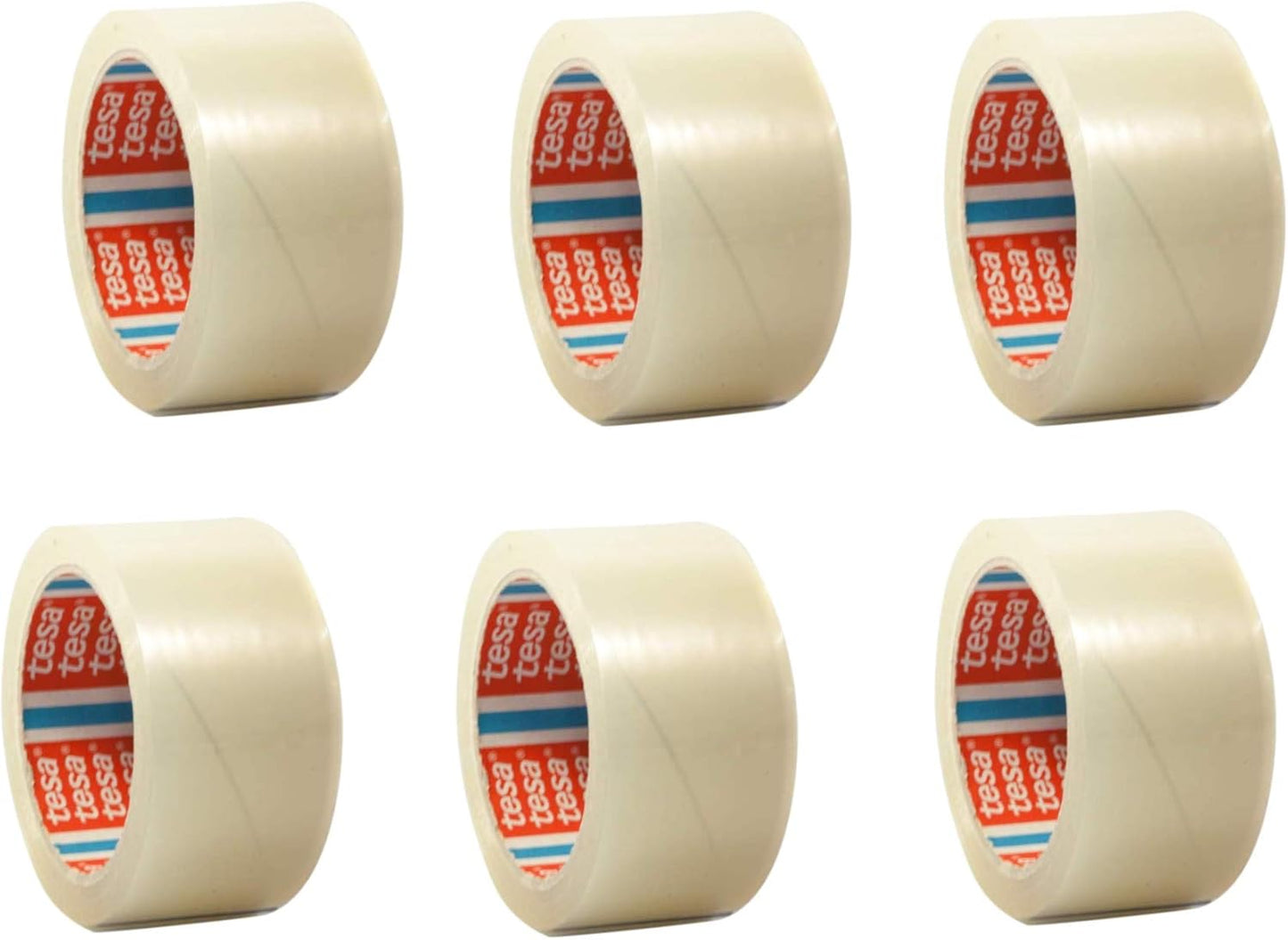 Packbandabroller + 6 Rollen transparent