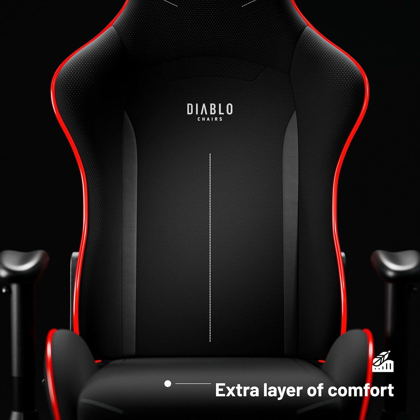 Gamer Stuhl X-Starter mit Kippmechanismus, Schwarz (Led) 132 cm x 68 cm x 49.5 cm