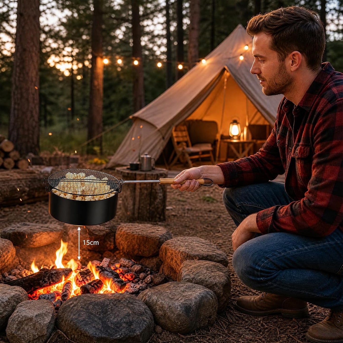 Popcornpfanne Outdoor