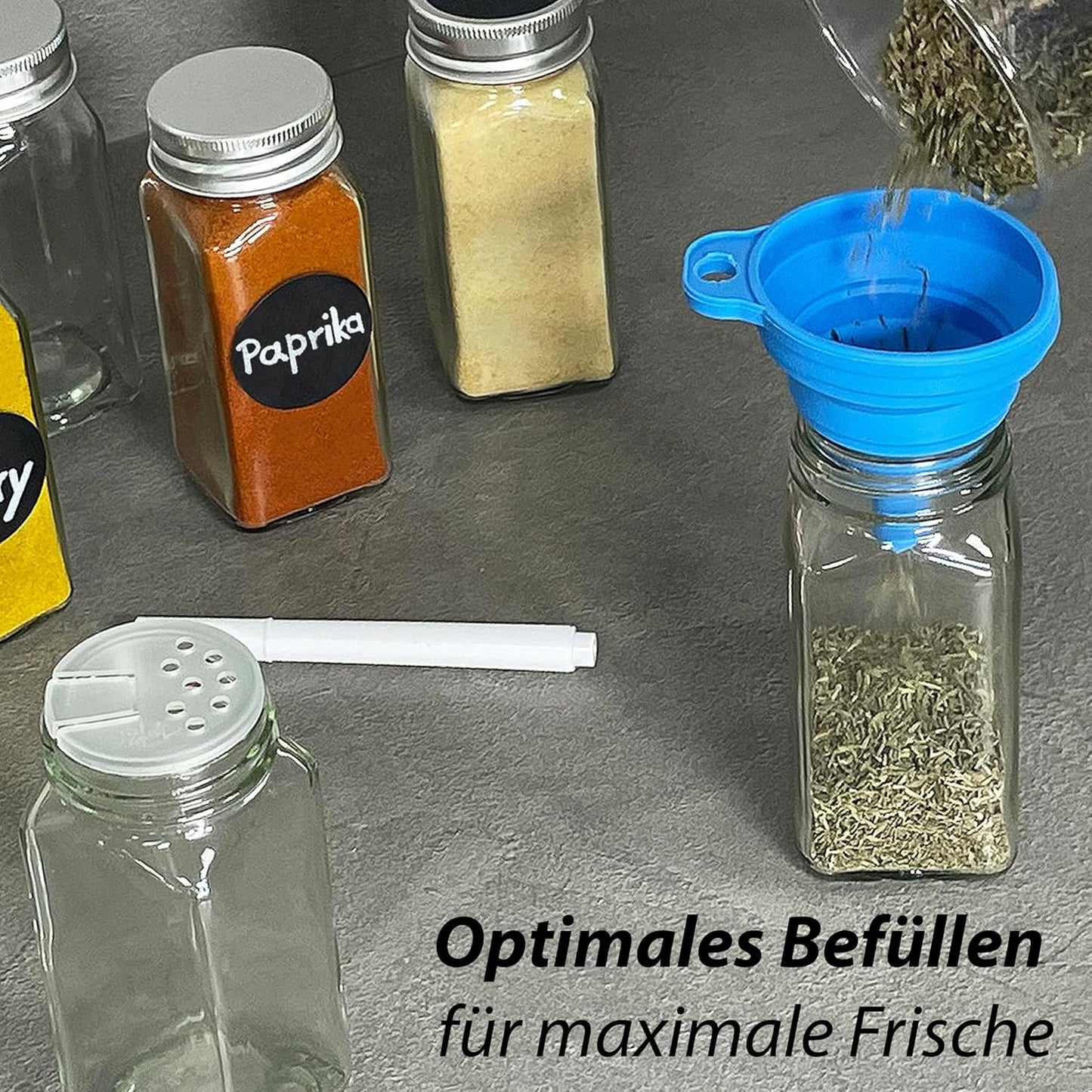 24er Gewürzgläser Set, 24