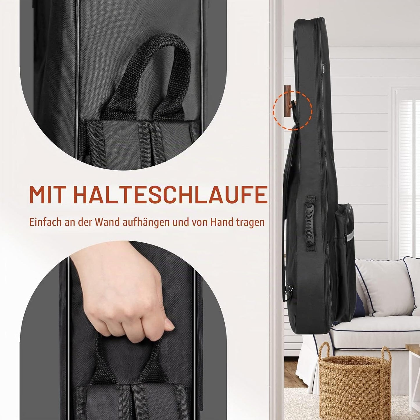 Konzertgitarrentasche Gigbag CY0288, wasserdicht, 6 mm gepolstert