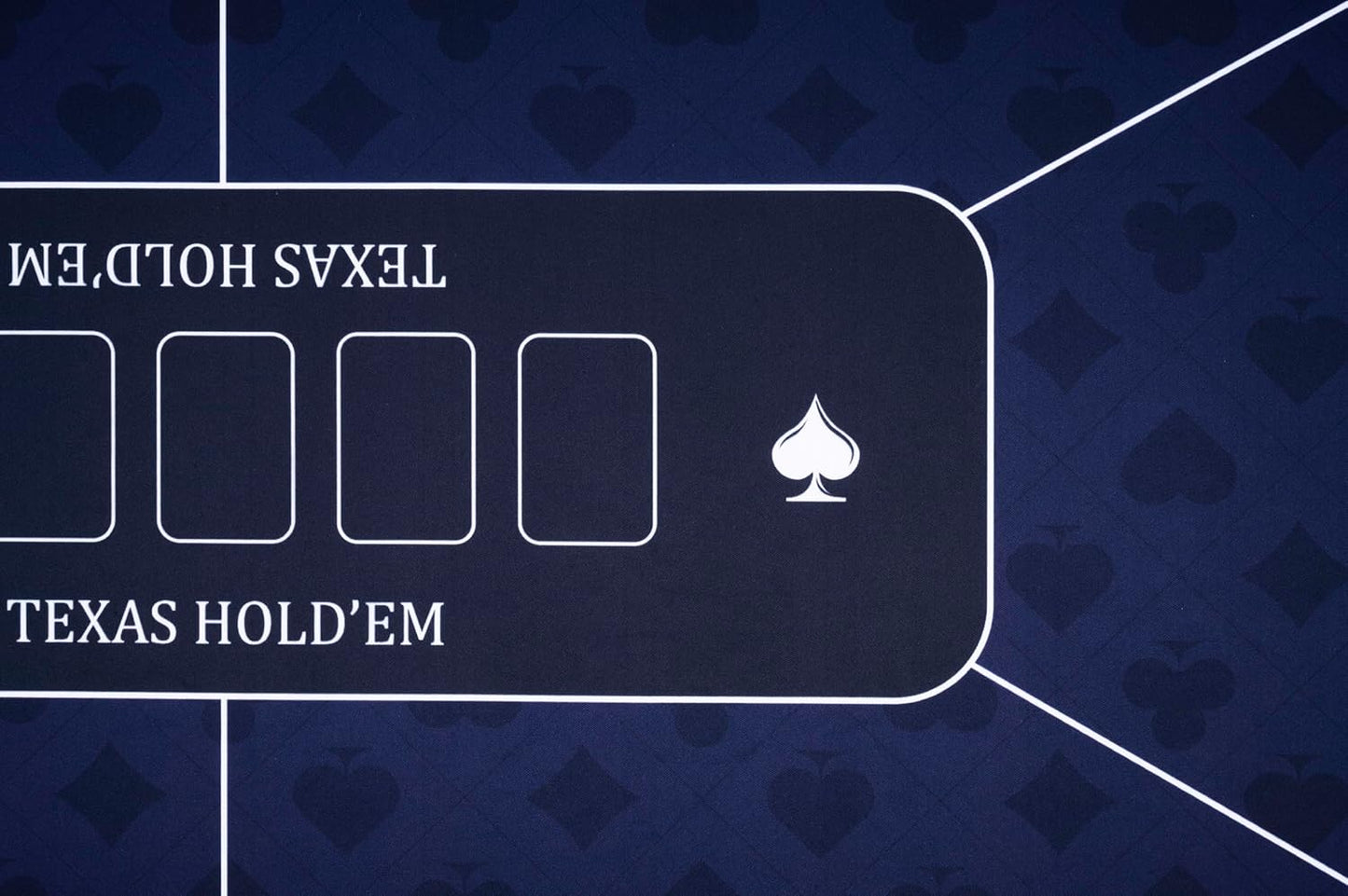 Rutschfeste Pokermatte, Blau 120x60cm