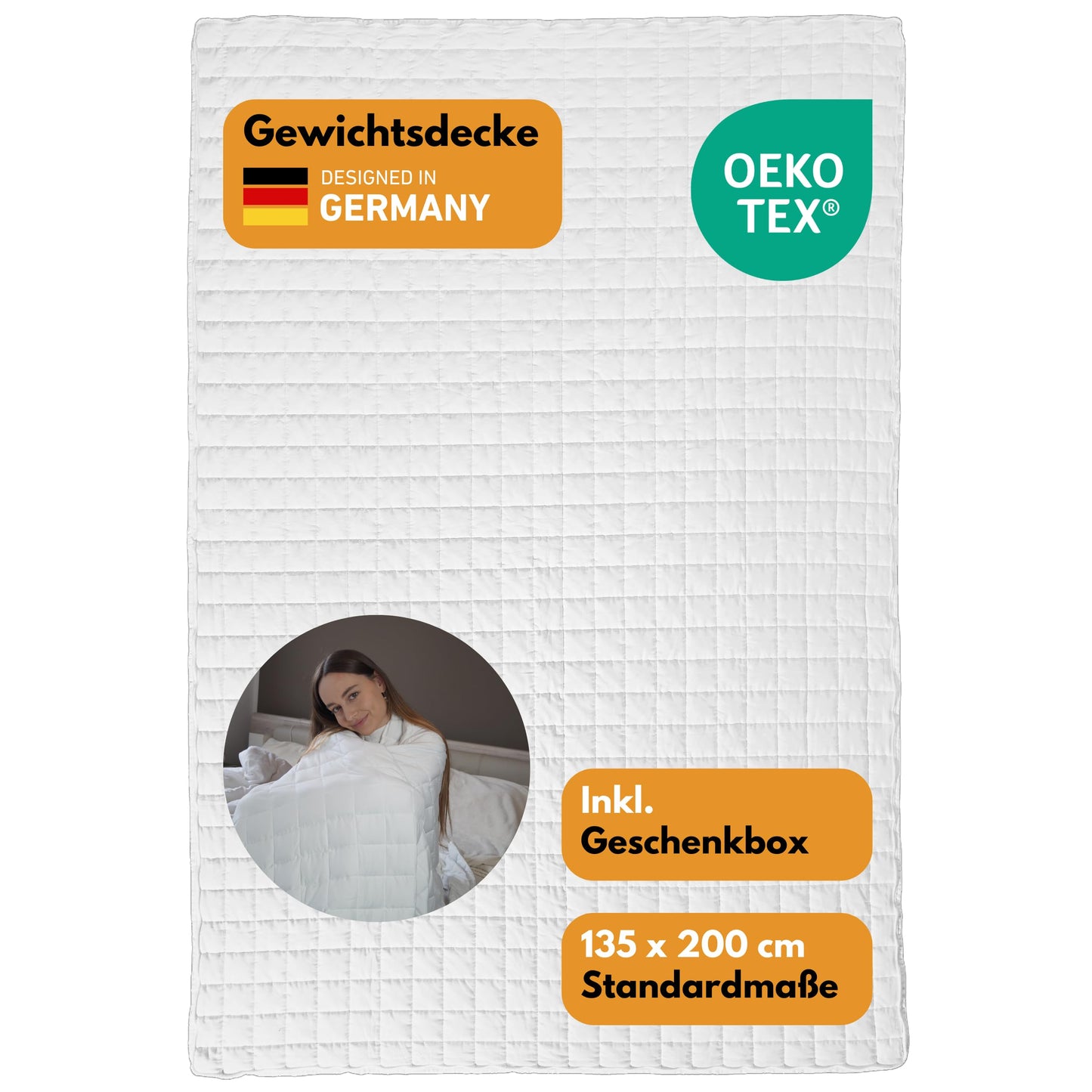 Gewichtsdecke, 135x200 cm, 8 kg