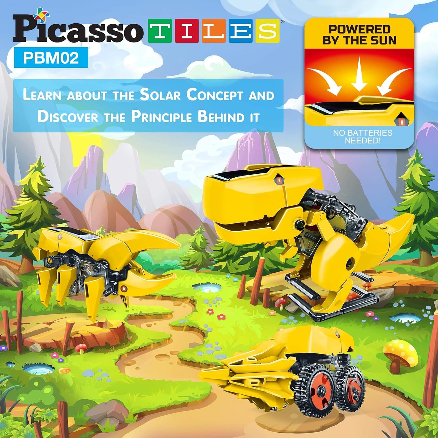3-in-1 Solarbetriebener Dinosaurier-Roboter, Dinosaur
