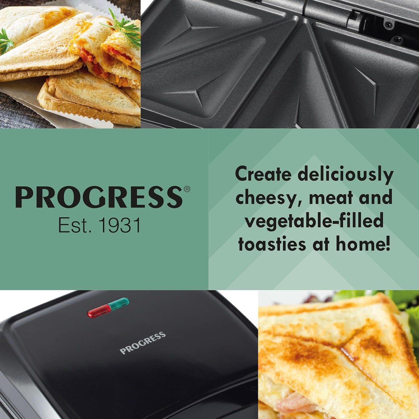 Sandwichtoaster EK5851P, EU-Stecker Sandwichtoaster