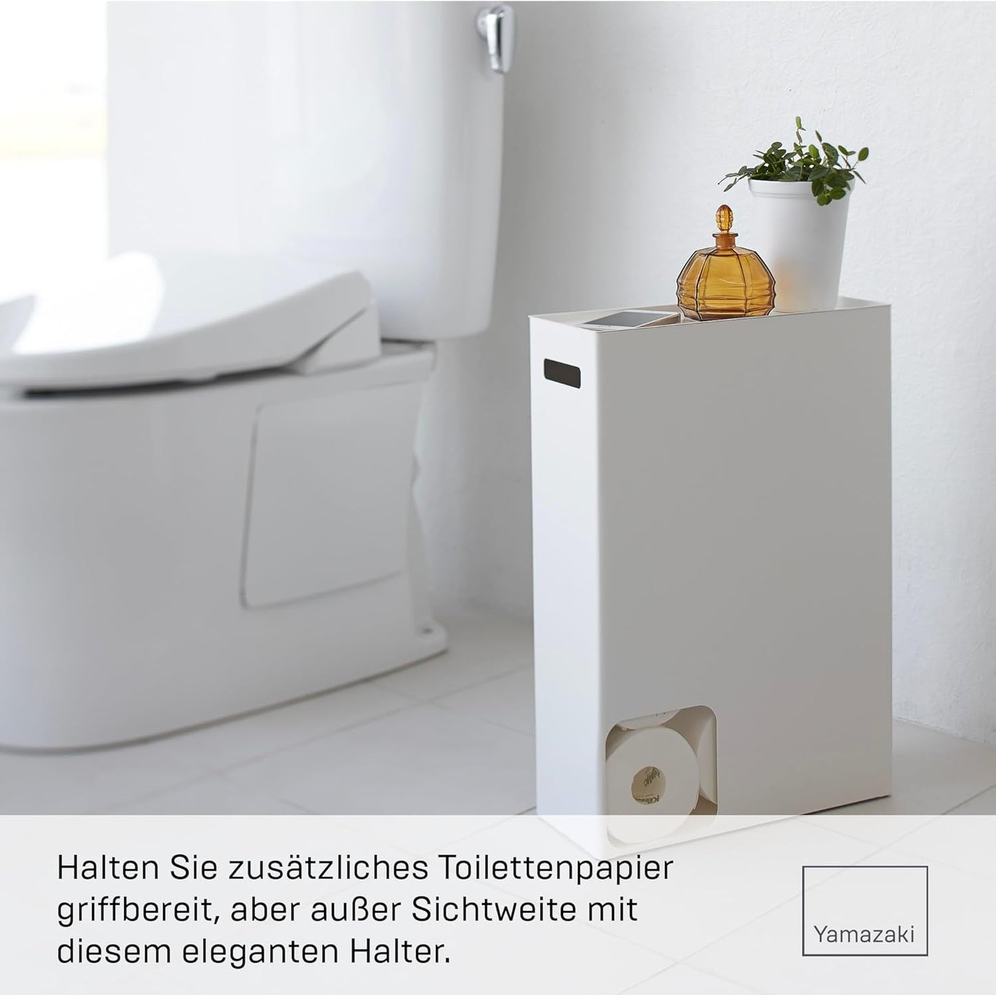 Toilettenpapierhalter PLATE, Weiss