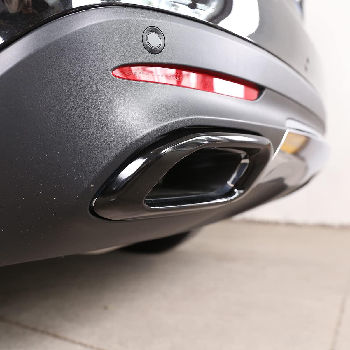 Auspuffrohr Heckabdeckung für Mercedes-Benz GLE/GLC/GLS, Dunkles Schwarz