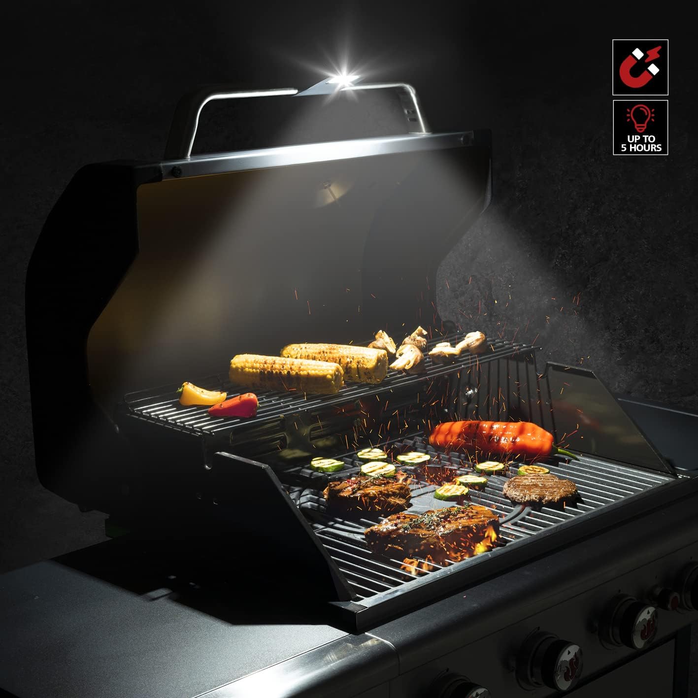 Magnetische Grilllampe mit LED-Technologie