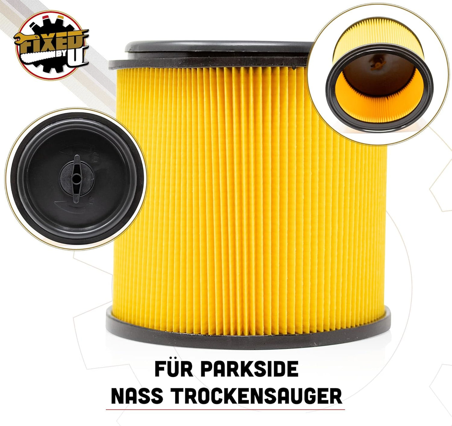 Ersatz-Faltenfilter für Parkside Nass-Trocken-Sauger