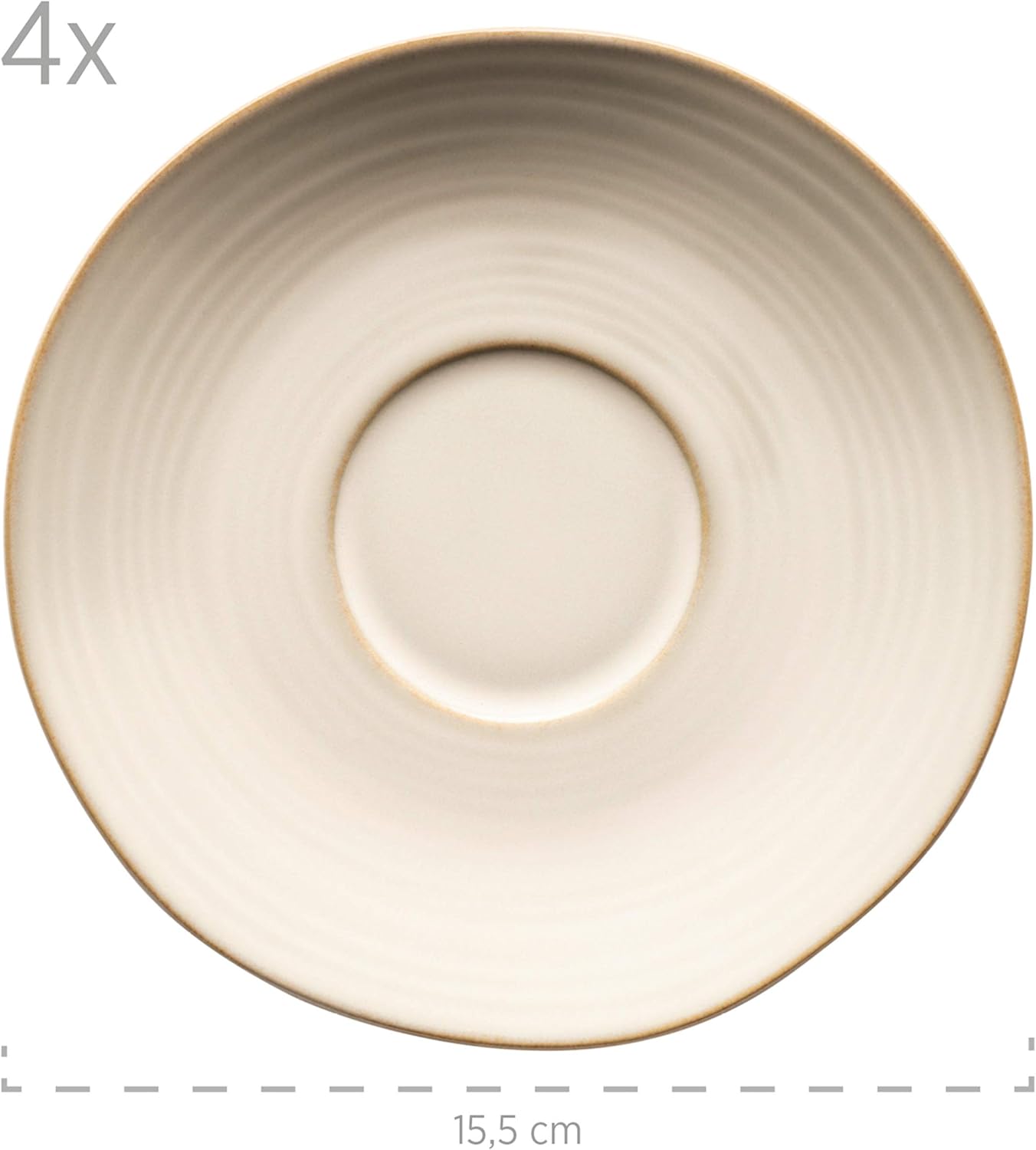 Nottingham Kaffeetassen-Set, Kaffeetassen-Set 8-teilig Beige