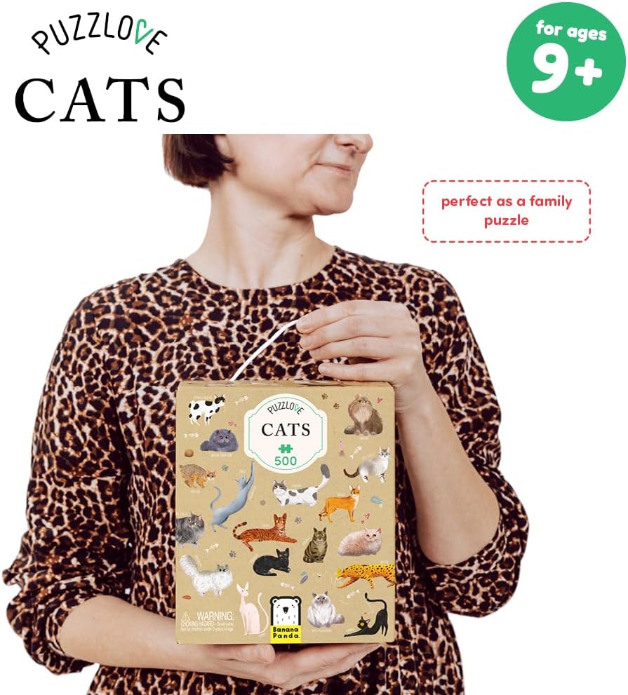Puzzlove Katzenpuzzle für Kinder (500 Teile), Puzzlove Cats (500 pcs)