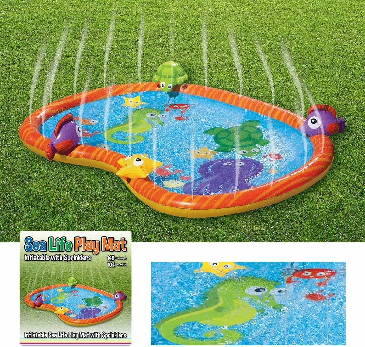 Aufblasbare Sprinkle und Splash Wasserspielmatte
