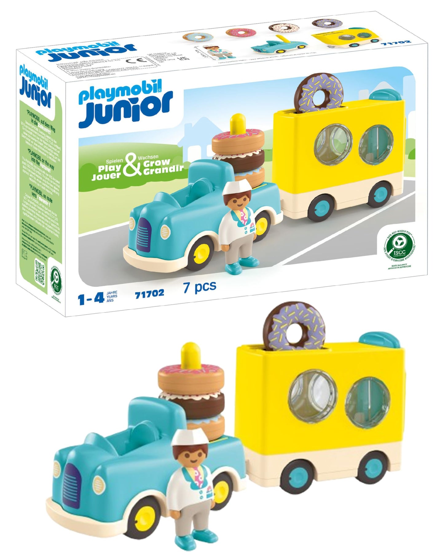 Verrückter Donut Truck mit Stapel- und Sortierfunktion, Verrückter Donut Truck