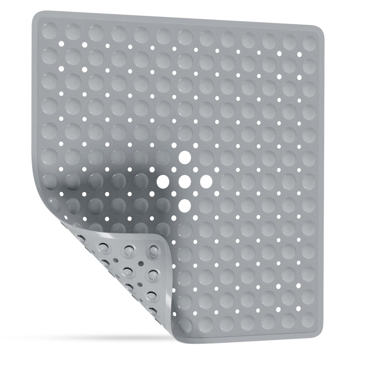 Rutschfeste Duschmatte (53x53 cm), 53 x 53 cm (Quadratisch) Grau