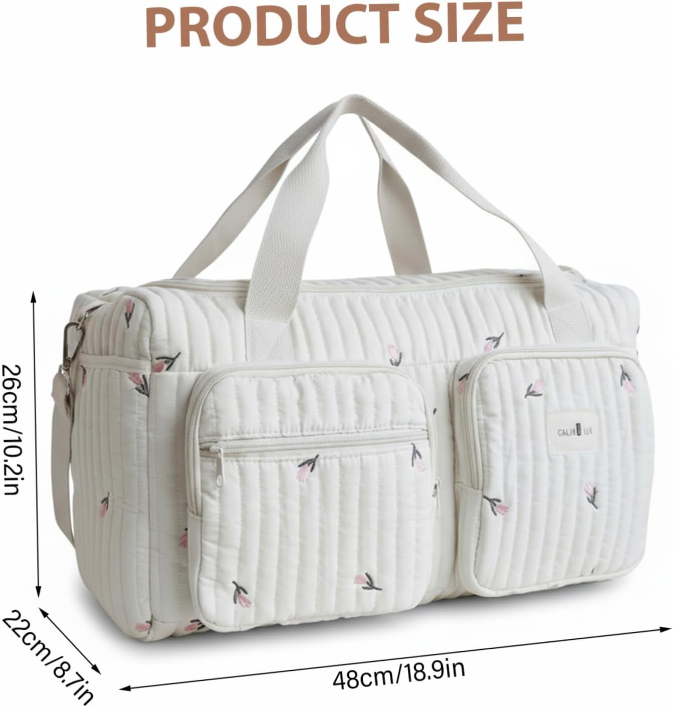 Gesteppte Wickeltasche, Stil 1